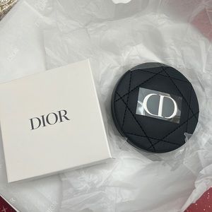 Dior generic leather pocket mirror